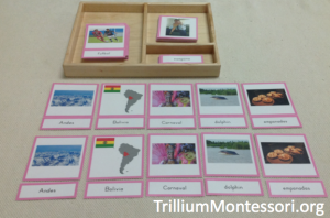 South America A to Z three part cards